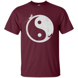 T-Shirts Maroon / YXS Yin Yang Surfer Youth T-Shirt