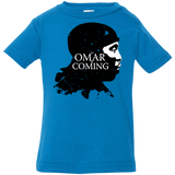 T-Shirts Cobalt / 6 Months Yo Omar Is Coming Infant Premium T-Shirt