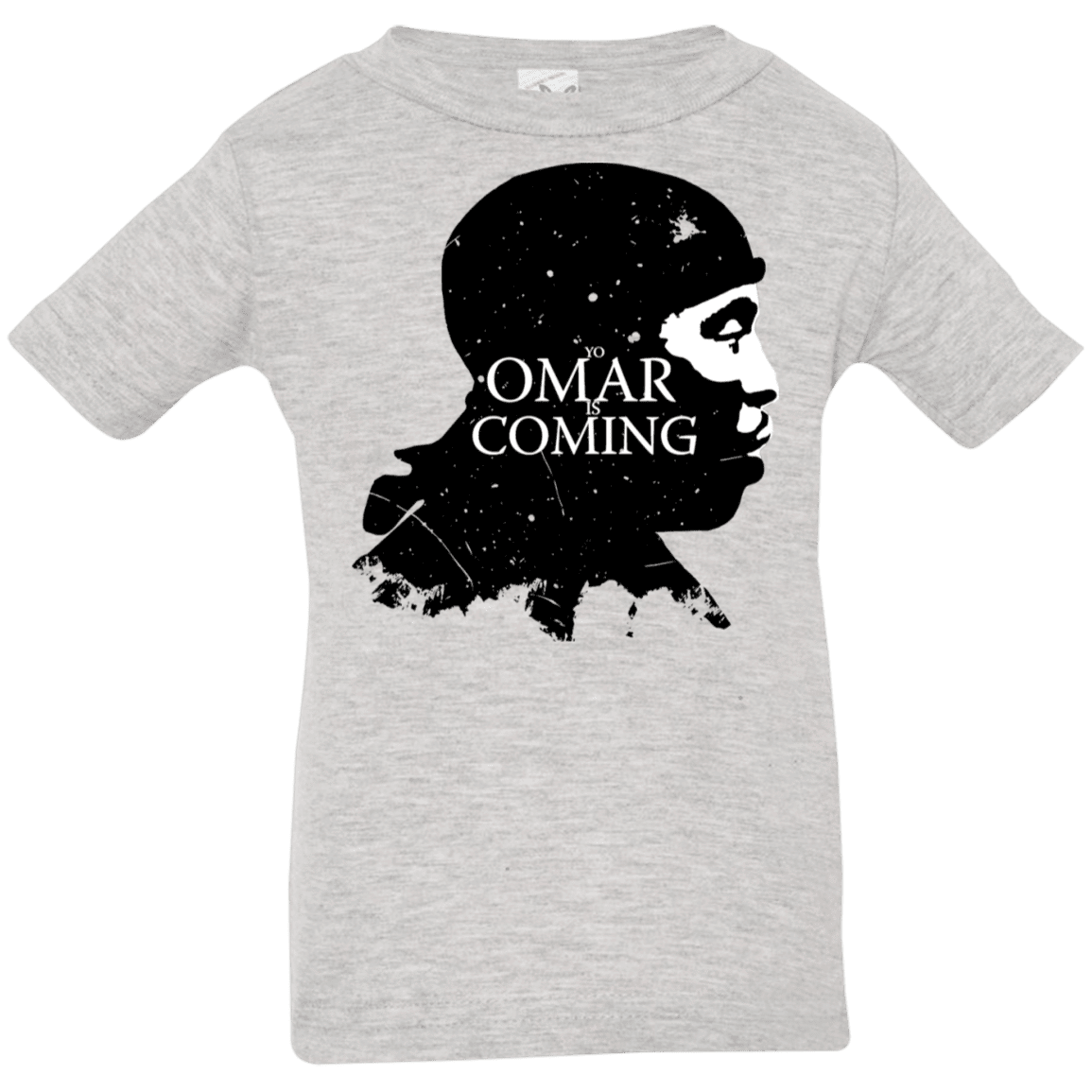 T-Shirts Heather Grey / 6 Months Yo Omar Is Coming Infant Premium T-Shirt