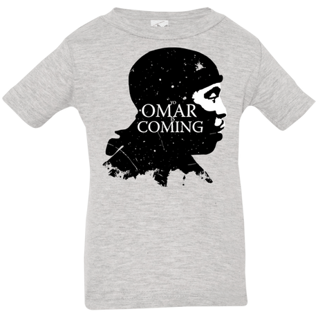 T-Shirts Heather Grey / 6 Months Yo Omar Is Coming Infant Premium T-Shirt