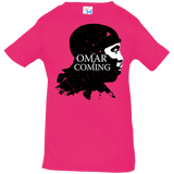 T-Shirts Hot Pink / 6 Months Yo Omar Is Coming Infant Premium T-Shirt