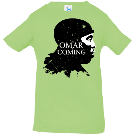 T-Shirts Key Lime / 6 Months Yo Omar Is Coming Infant Premium T-Shirt