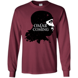 T-Shirts Maroon / S Yo Omar Is Coming Men's Long Sleeve T-Shirt