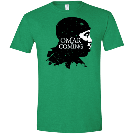 T-Shirts Heather Irish Green / M Yo Omar Is Coming Men's Semi-Fitted Softstyle