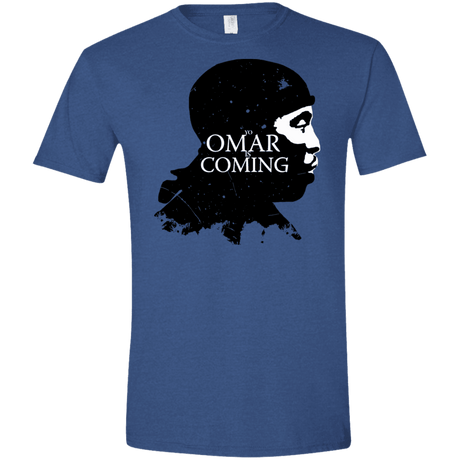 T-Shirts Heather Royal / X-Small Yo Omar Is Coming Men's Semi-Fitted Softstyle