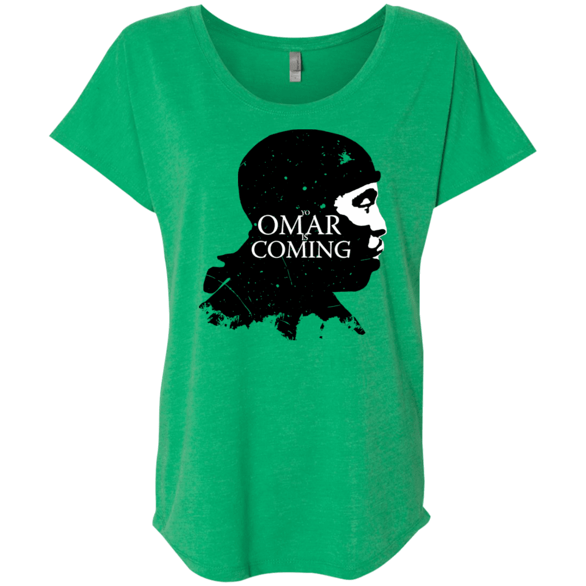 T-Shirts Envy / X-Small Yo Omar Is Coming Triblend Dolman Sleeve