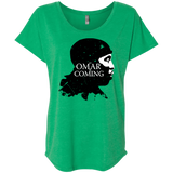 T-Shirts Envy / X-Small Yo Omar Is Coming Triblend Dolman Sleeve