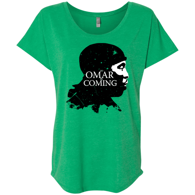 T-Shirts Envy / X-Small Yo Omar Is Coming Triblend Dolman Sleeve