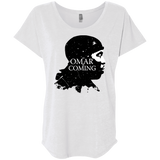 T-Shirts Heather White / X-Small Yo Omar Is Coming Triblend Dolman Sleeve