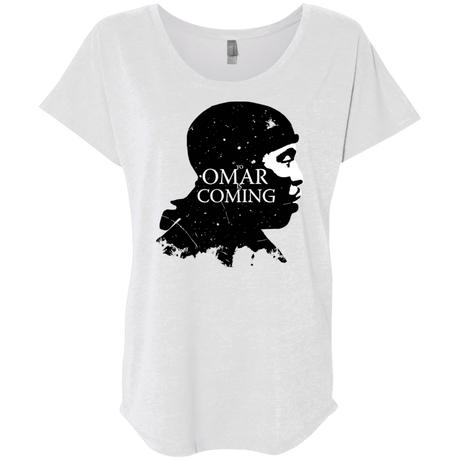 T-Shirts Heather White / X-Small Yo Omar Is Coming Triblend Dolman Sleeve