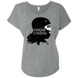 T-Shirts Premium Heather / X-Small Yo Omar Is Coming Triblend Dolman Sleeve