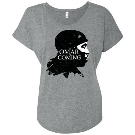 T-Shirts Premium Heather / X-Small Yo Omar Is Coming Triblend Dolman Sleeve