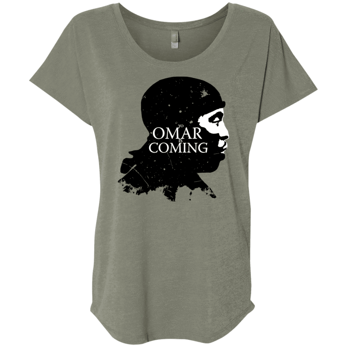 T-Shirts Venetian Grey / X-Small Yo Omar Is Coming Triblend Dolman Sleeve