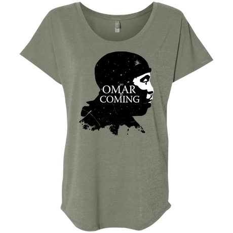 T-Shirts Venetian Grey / X-Small Yo Omar Is Coming Triblend Dolman Sleeve