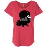 T-Shirts Vintage Red / X-Small Yo Omar Is Coming Triblend Dolman Sleeve