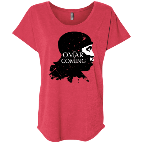 T-Shirts Vintage Red / X-Small Yo Omar Is Coming Triblend Dolman Sleeve