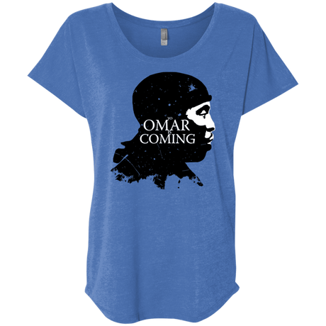 T-Shirts Vintage Royal / X-Small Yo Omar Is Coming Triblend Dolman Sleeve