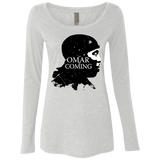 T-Shirts Heather White / S Yo Omar Is Coming Women's Triblend Long Sleeve Shirt