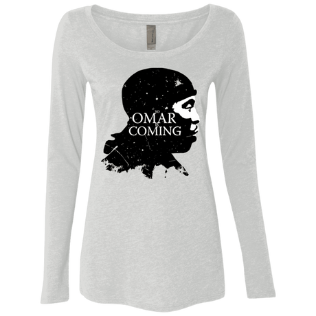 T-Shirts Heather White / S Yo Omar Is Coming Women's Triblend Long Sleeve Shirt