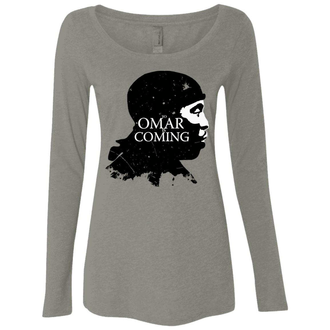 T-Shirts Venetian Grey / S Yo Omar Is Coming Women's Triblend Long Sleeve Shirt