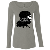 T-Shirts Venetian Grey / S Yo Omar Is Coming Women's Triblend Long Sleeve Shirt