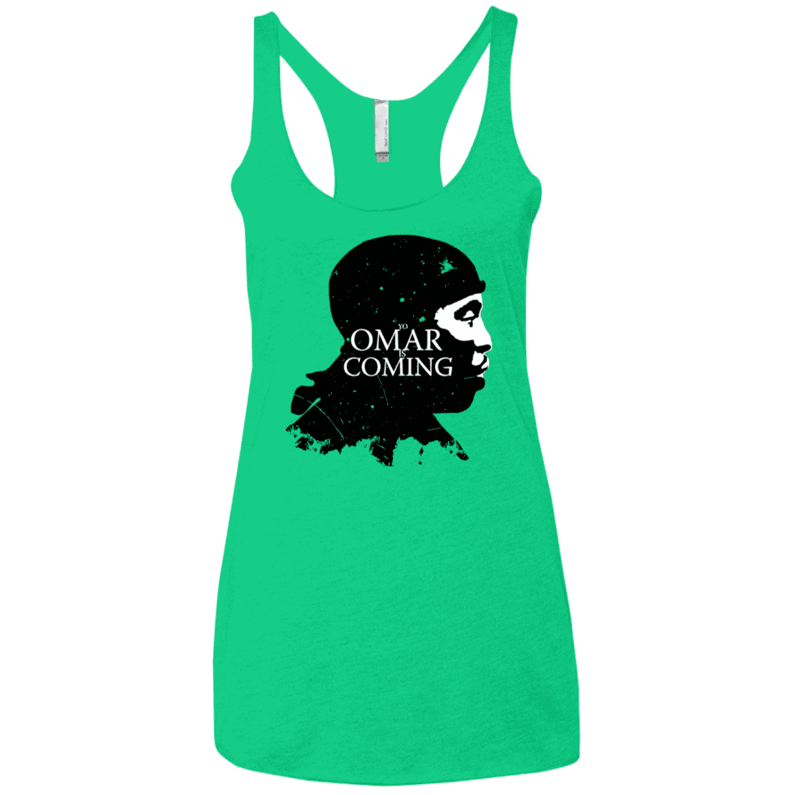 T-Shirts Envy / X-Small Yo Omar Is Coming Women's Triblend Racerback Tank