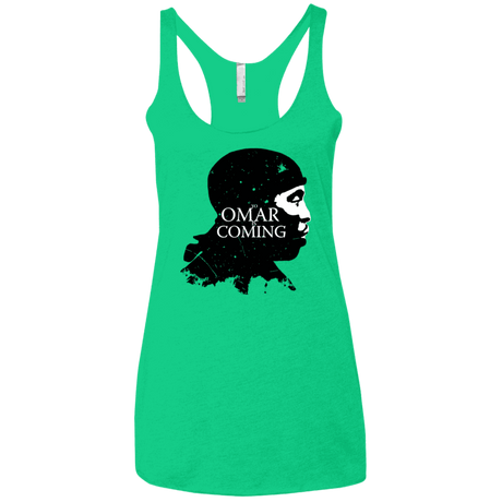 T-Shirts Envy / X-Small Yo Omar Is Coming Women's Triblend Racerback Tank