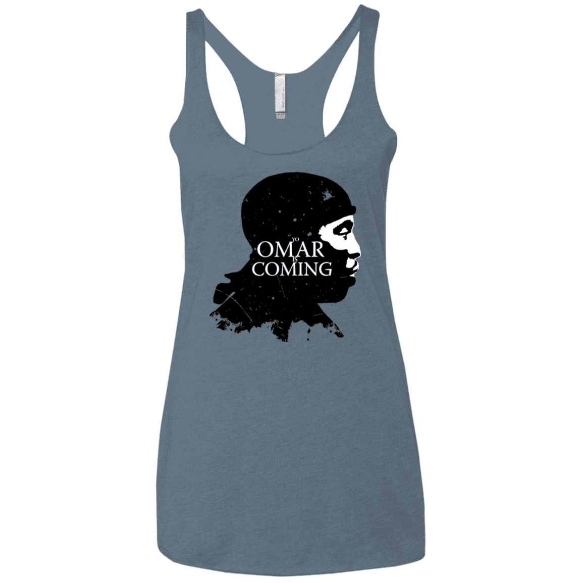 T-Shirts Indigo / X-Small Yo Omar Is Coming Women's Triblend Racerback Tank