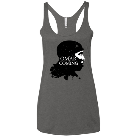 T-Shirts Premium Heather / X-Small Yo Omar Is Coming Women's Triblend Racerback Tank