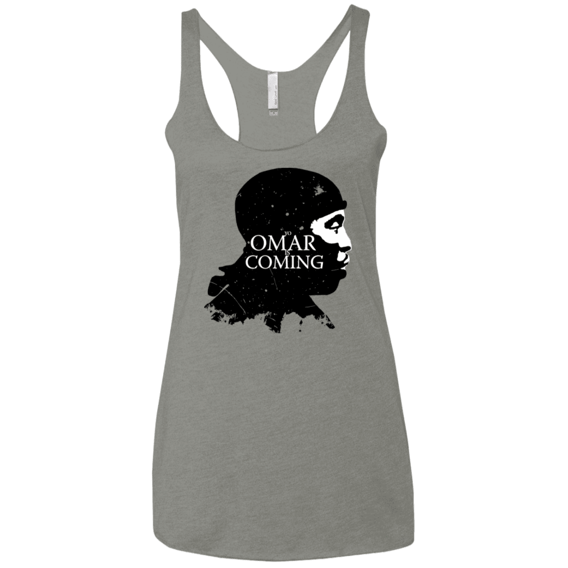 T-Shirts Venetian Grey / X-Small Yo Omar Is Coming Women's Triblend Racerback Tank