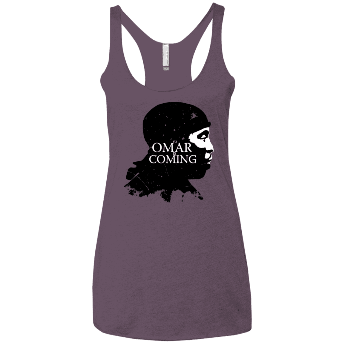 T-Shirts Vintage Purple / X-Small Yo Omar Is Coming Women's Triblend Racerback Tank