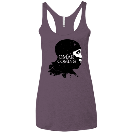 T-Shirts Vintage Purple / X-Small Yo Omar Is Coming Women's Triblend Racerback Tank