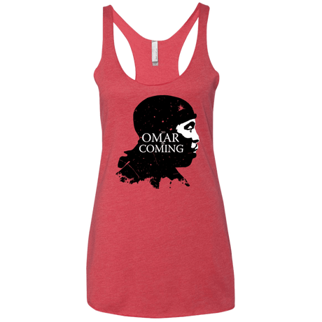 T-Shirts Vintage Red / X-Small Yo Omar Is Coming Women's Triblend Racerback Tank