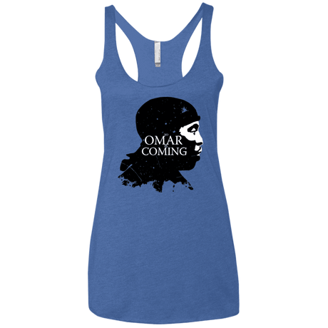 T-Shirts Vintage Royal / X-Small Yo Omar Is Coming Women's Triblend Racerback Tank