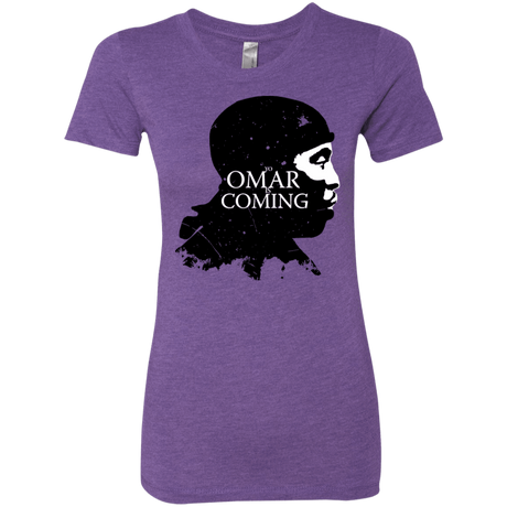 T-Shirts Purple Rush / S Yo Omar Is Coming Women's Triblend T-Shirt