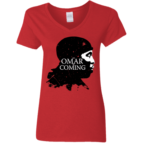 T-Shirts Red / S Yo Omar Is Coming Women's V-Neck T-Shirt