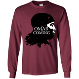 T-Shirts Maroon / YS Yo Omar Is Coming Youth Long Sleeve T-Shirt