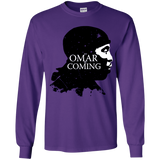 T-Shirts Purple / YS Yo Omar Is Coming Youth Long Sleeve T-Shirt