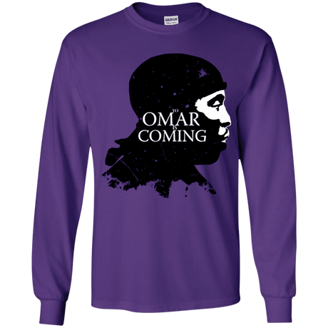 T-Shirts Purple / YS Yo Omar Is Coming Youth Long Sleeve T-Shirt