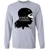 T-Shirts Sport Grey / YS Yo Omar Is Coming Youth Long Sleeve T-Shirt