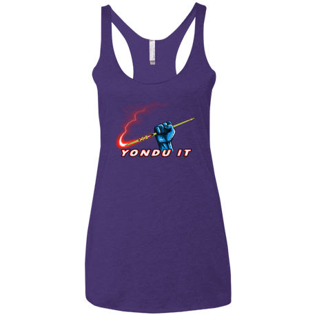 T-Shirts Purple Rush / X-Small Yondu It Women's Triblend Racerback Tank