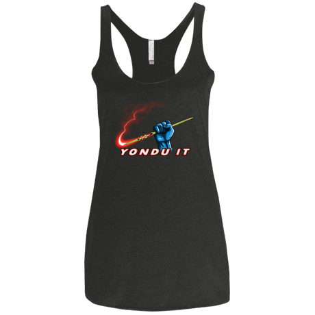 T-Shirts Vintage Black / X-Small Yondu It Women's Triblend Racerback Tank