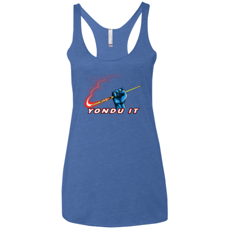 T-Shirts Vintage Royal / X-Small Yondu It Women's Triblend Racerback Tank