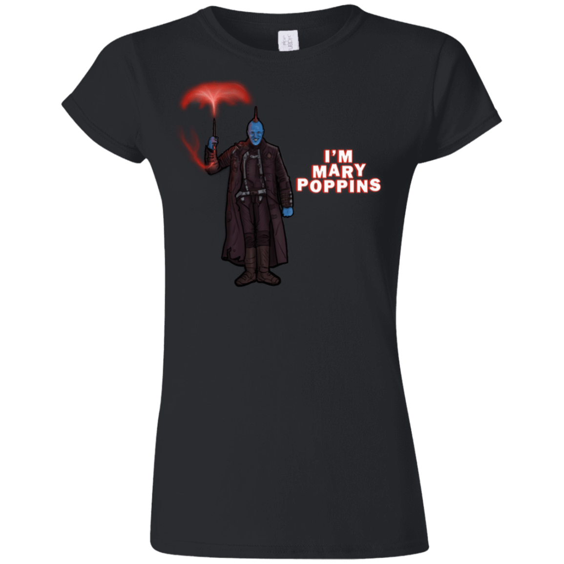 T-Shirts Black / S Yondu Poppins Junior Slimmer-Fit T-Shirt