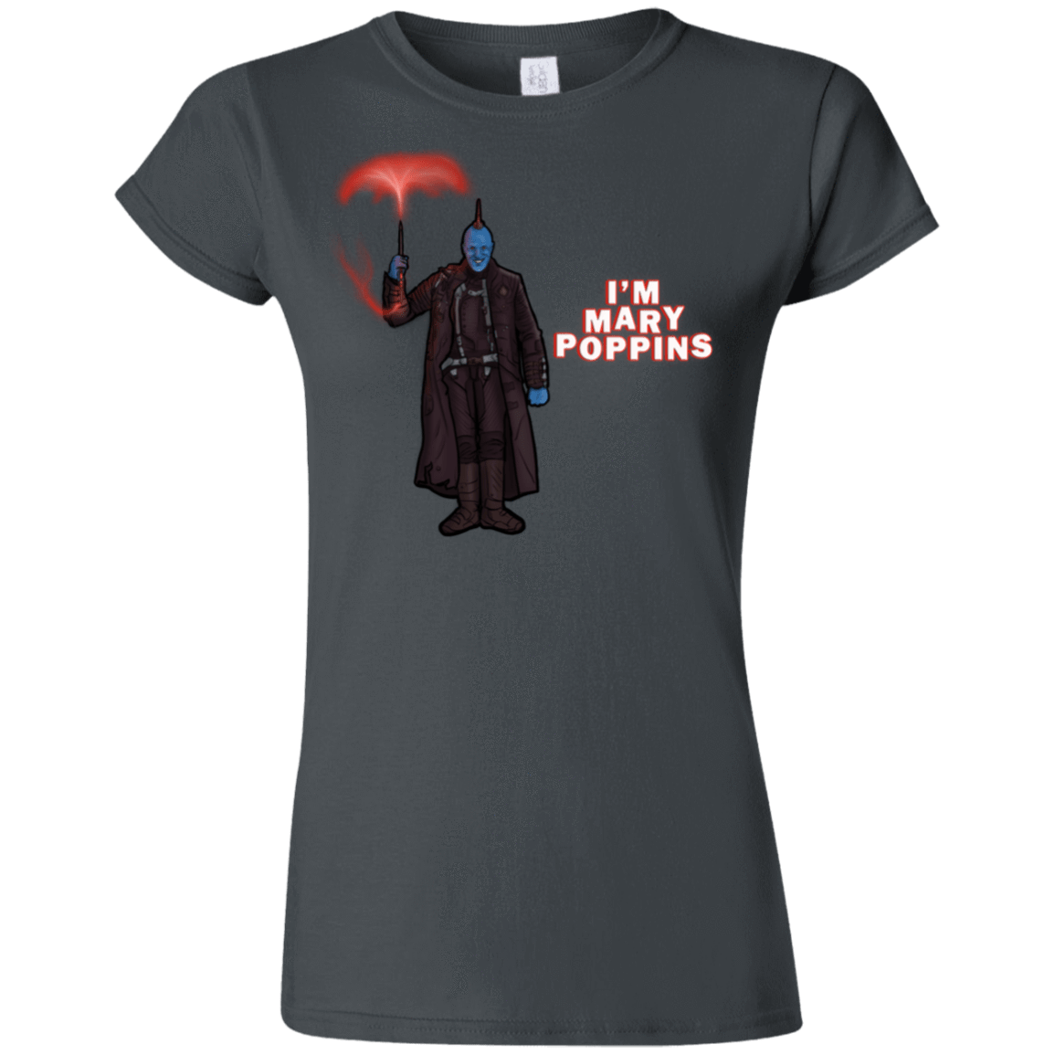 T-Shirts Charcoal / S Yondu Poppins Junior Slimmer-Fit T-Shirt