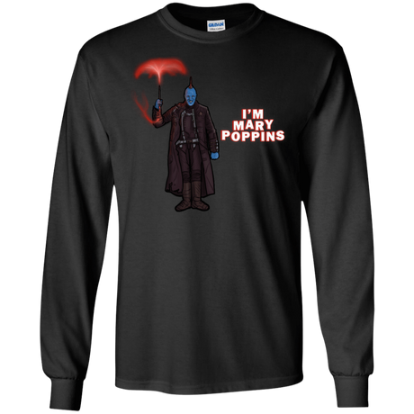 T-Shirts Black / S Yondu Poppins Men's Long Sleeve T-Shirt