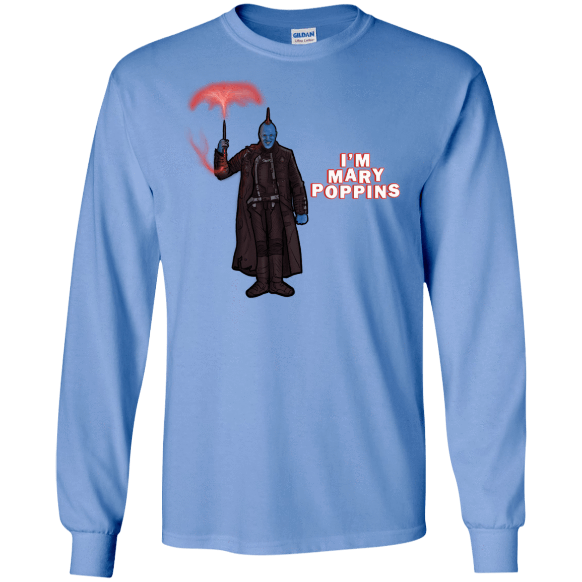 T-Shirts Carolina Blue / S Yondu Poppins Men's Long Sleeve T-Shirt