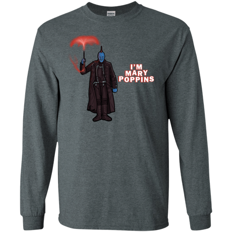 T-Shirts Dark Heather / S Yondu Poppins Men's Long Sleeve T-Shirt