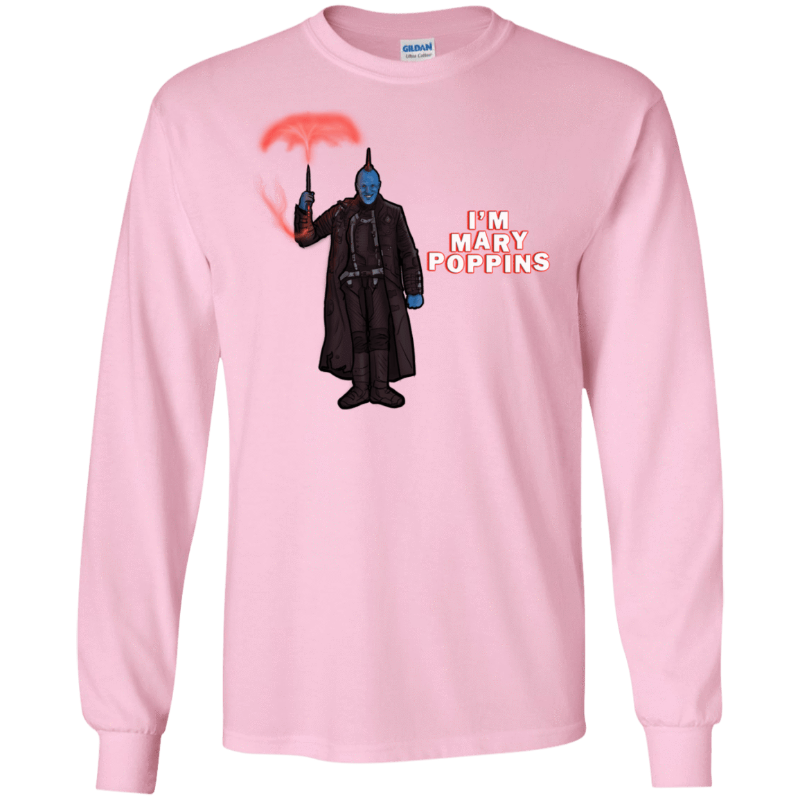 T-Shirts Light Pink / S Yondu Poppins Men's Long Sleeve T-Shirt