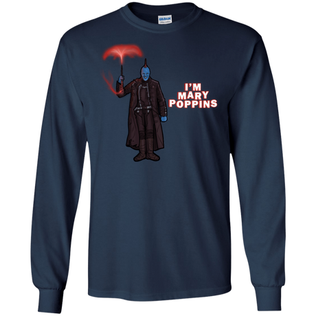 T-Shirts Navy / S Yondu Poppins Men's Long Sleeve T-Shirt